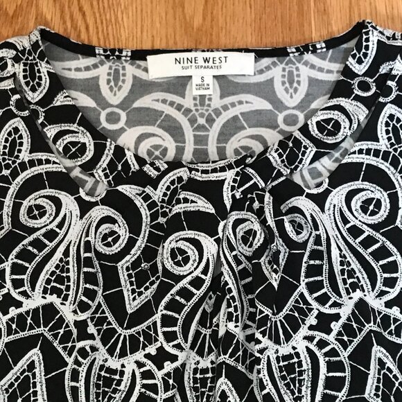 Nine West Chain Print Abstract Sleeveless Blouse Size S Bundle of Office Tops - Picture 8 of 13